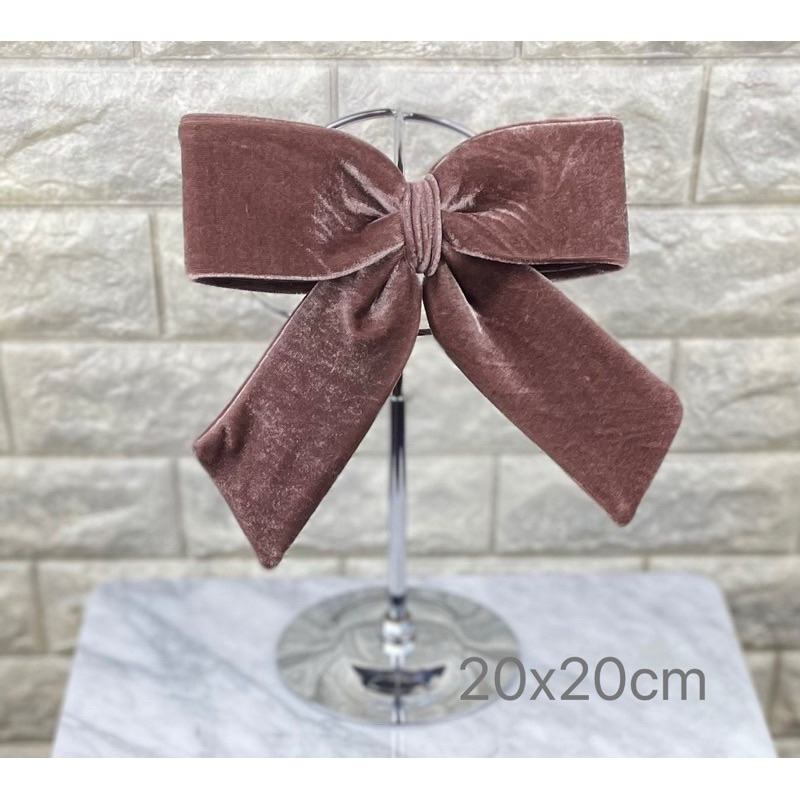 🎀กิ๊บโบว์กำมะหยี่ ป้าย Hi So🎀 ส่ง📮ไทย