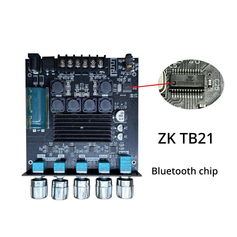 แท้ WUZHI ชิปบลูทูธ ZK TB21และ ZK HT21-2G อะไหล่ลำโพงบลูทูธdiy