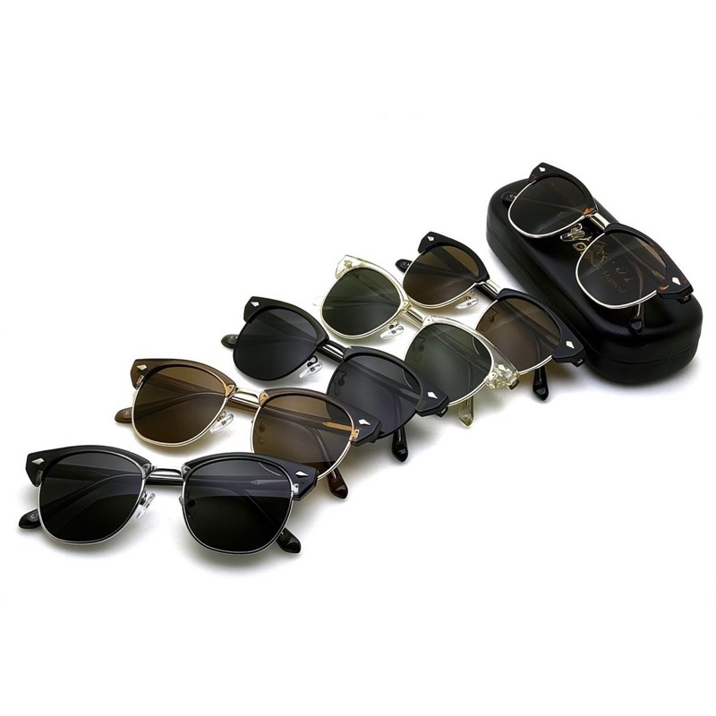 S5453 (เลนส์กันแดด) แว่นตาทรงClubmaster มาใหม่จร้า สุดคลาสสิกครับทรงนี้ ใส่ ได้ตลอดกาล..ทุกยุคทุกสมัย