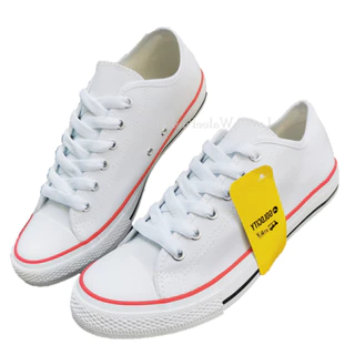 GoldCity1207-1/2 รองเท้าผ้าใบแฟชั่นใส่ทนใส่ดี มีหลายสี พื้นนุ่ม (พร้อมส่ง!) Size 35-47มี19สี