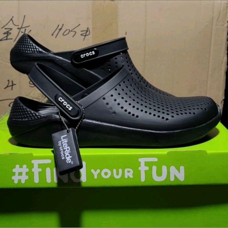 Crocs Lite Ride Clog รองเท้าแตะ แบบลำลอง มาใหม่สุดฮิต ใส่ได้ทุกเพศ มีส่วนลดราคา