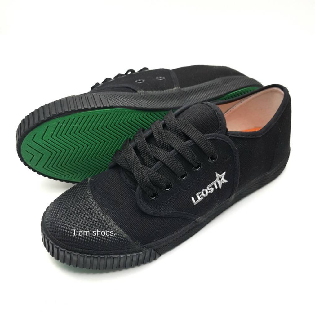 รองเท้าผ้าใบนักเรียน Leo star 205 สีขาว ดำ น้ำตาล 37-44