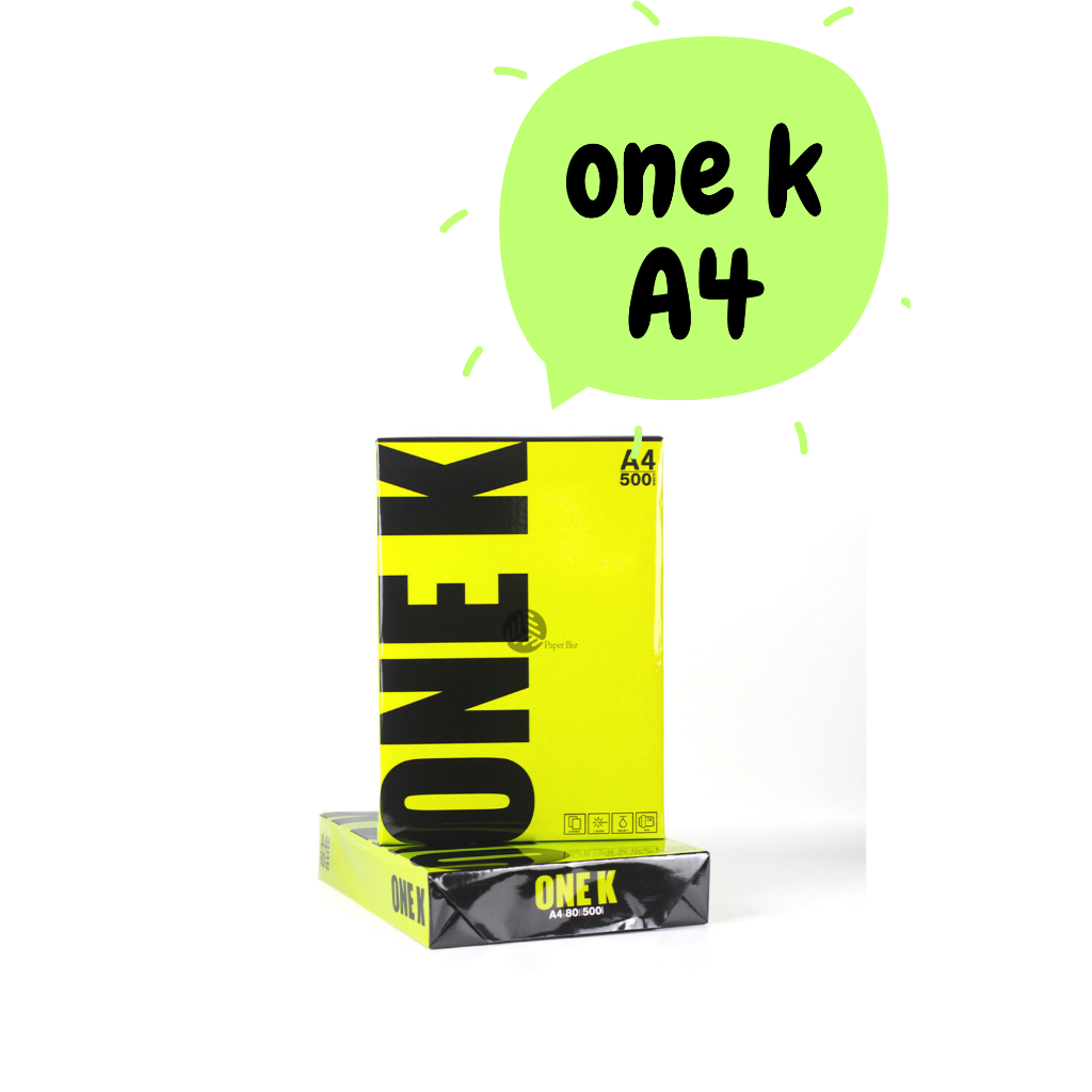 กระดาษถ่ายเอกสาร ONE K A4 70 แกรม / 500 แผ่น (70 g / 500 sheets)