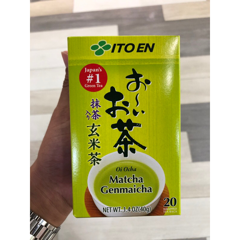 ชาเขียวญี่ปุ่น ชนิดเข้มข้นผสมข้าวคั่ว  แบบซอง ตรา ITOEN ขนาด 40g. 🇯🇵🇯🇵