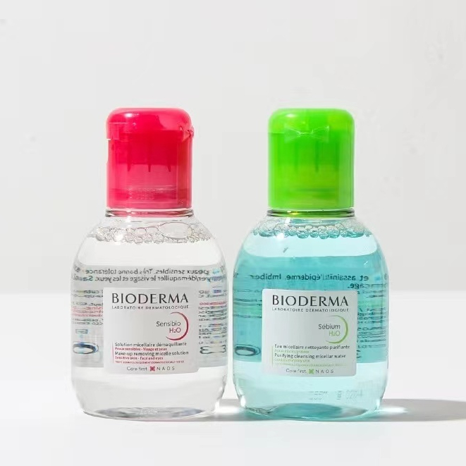 Bioder ma Sensibio H2O เช็ดเครื่องสำอาง ผิวแพ้ง่าย ขนาดลดทอง 100ml Pink or Green