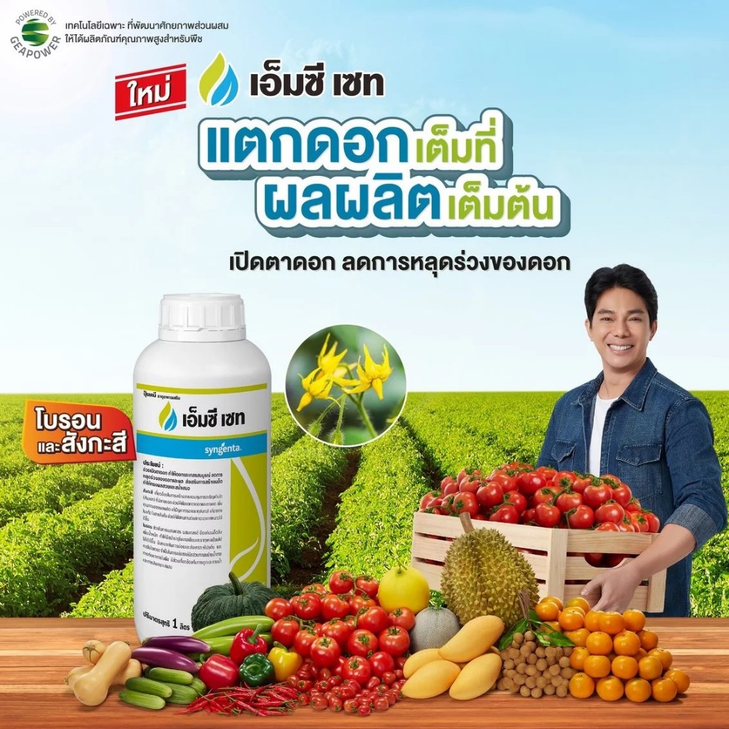 เอ็มซี เซท แตกดอกเต็มที่ ผลผลิตเต็มต้น ช่วยติดดอกได้ดี ขนาด 1 ลิตร จากอิตาลี