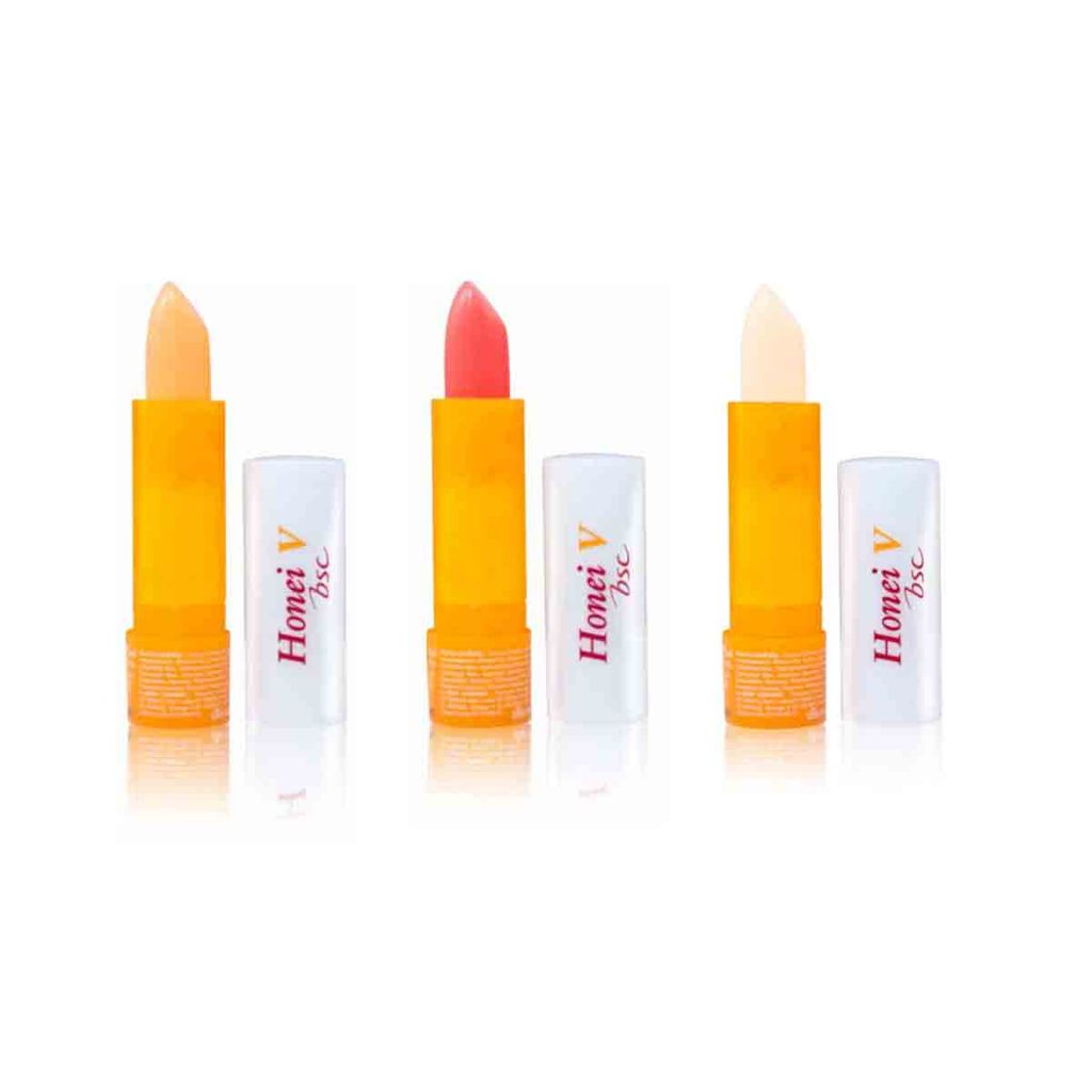 HONEI V BSC UV SOFTER LIP CARE 3g. ลิปบาล์ม มีสี กันแดดพร้อมคุณค่าบำรุงจากวิตามินอี ให้ความชุ่มชื้น