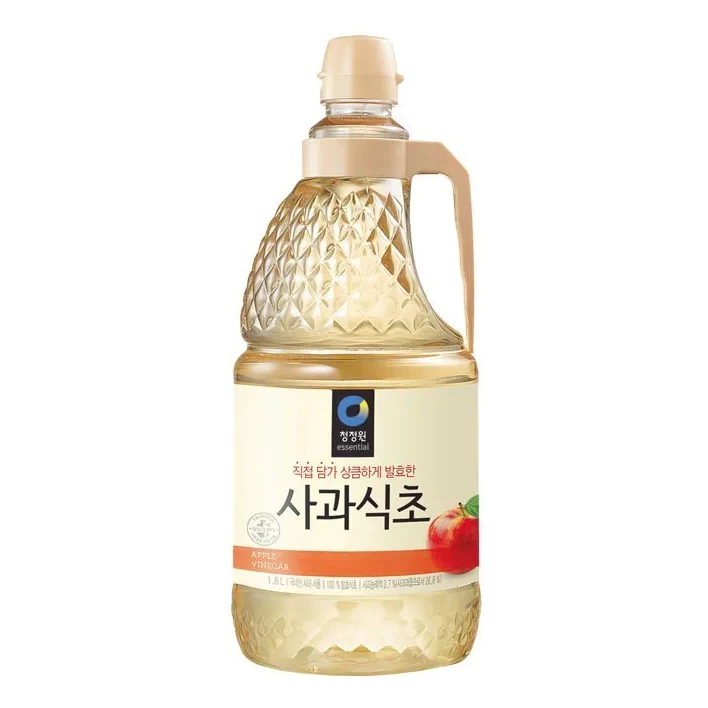 แอปเปิ้ลไซเดอร์ apple cider vinegar น้ำส้มสายชู หมักแอปเปิ้ล 1.8L แดซัง ซองจองวอน DaeSang Chung Jung Won 청정원 사과식초