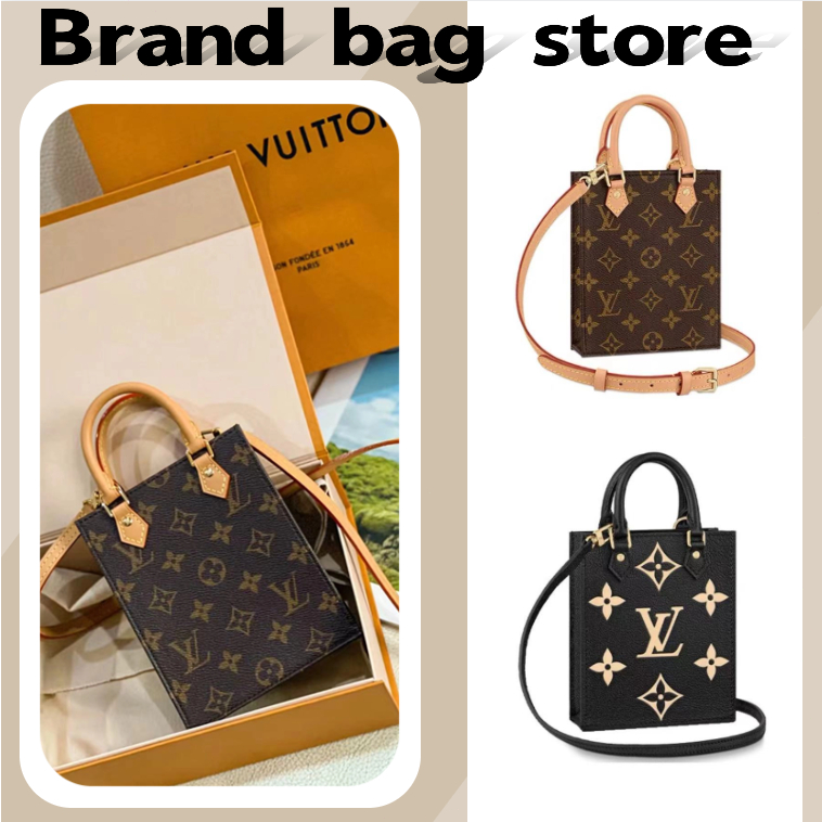 🎈หลุยส์วิตตอง LV Louis Vuitton PETIT SAC PLAT handbag/กระเป๋าโท้ต/กระเป๋าถือ/กระเป๋าผู้หญิง/กระเป๋าผู้ชาย