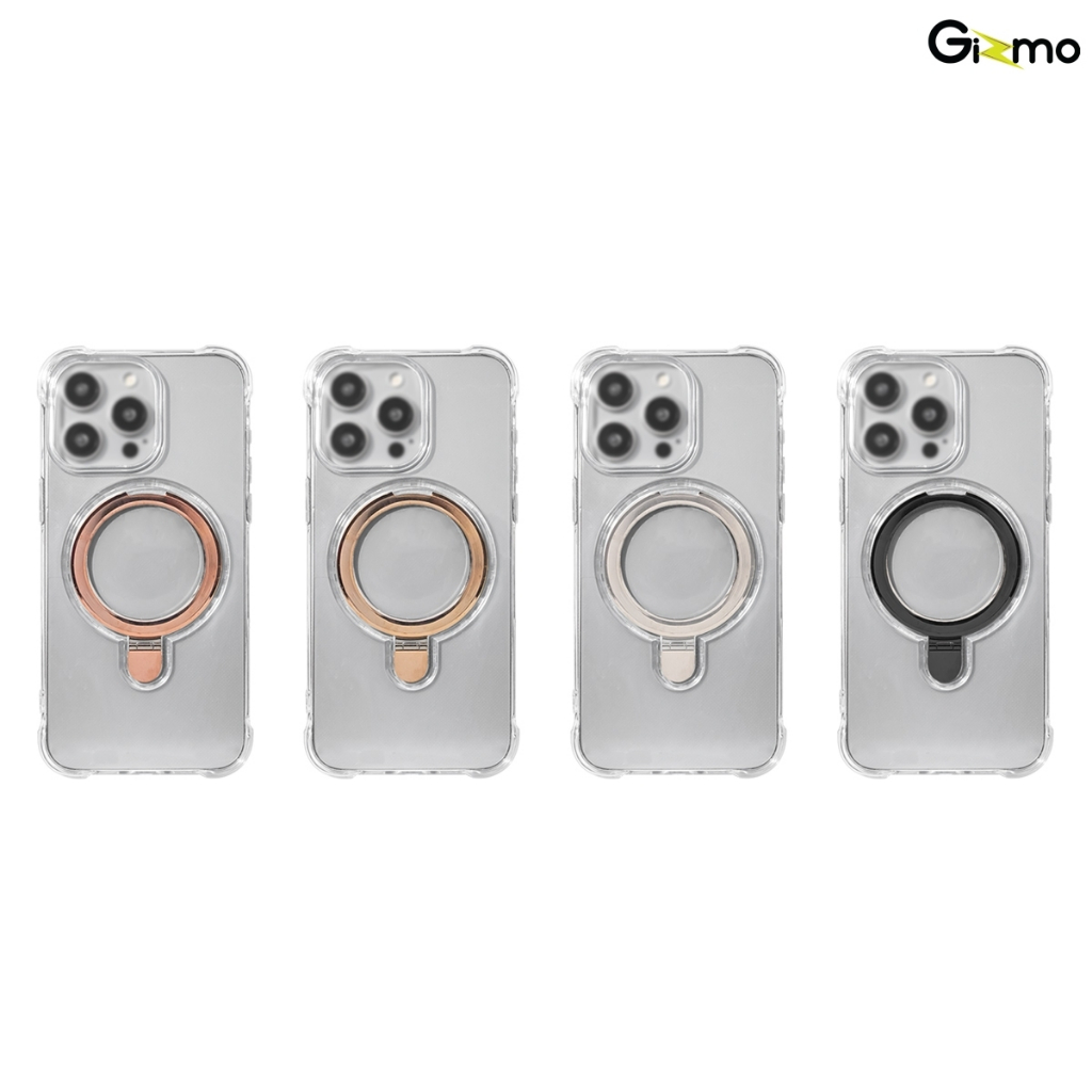 Gizmo รุ่น 15 / 15+ / 15 P / 15 PM เคสใส เคสนิ่ม มีขาตั้ง เคสชาร์จได้ เคสกันกระแทก Fusion Jelly Mag 