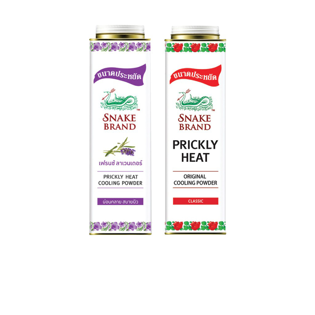 Snake Brand prickly heat cooling powder แป้งเย็นตรางู ขนาดครอบครัว 420 กรัม