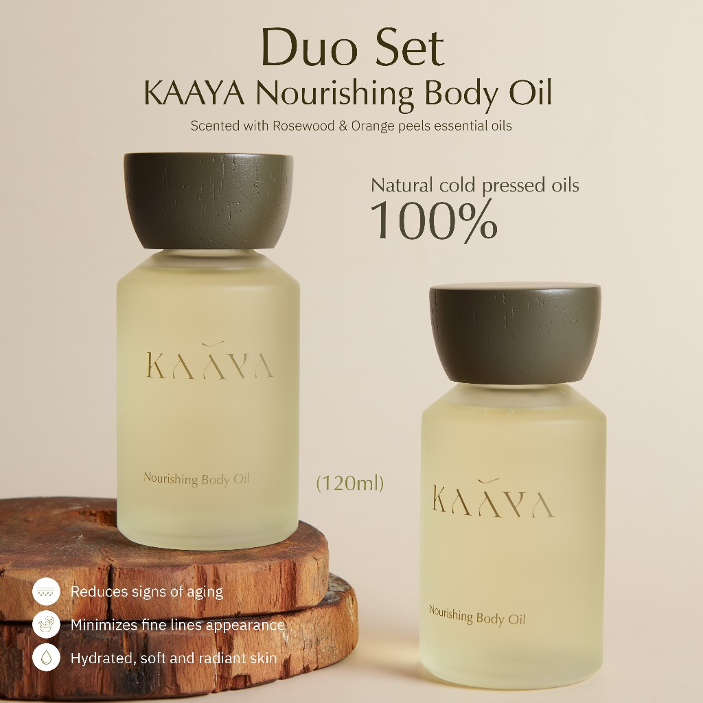 Duo Set KAAYA Nourishing Body Oil คายา นัวริชชิ่ง บอดี้ ออยล์
