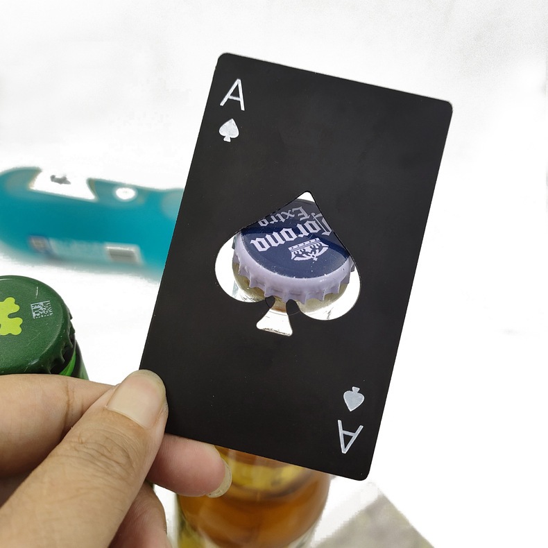 Ace of Spades ที่เปิดขวด Creative โป๊กเกอร์รูปร่างสแตนเลสในครัวเรือนเครื่องมือที่เปิดขวดที่เปิดเบียร์ - รูปที่ 5