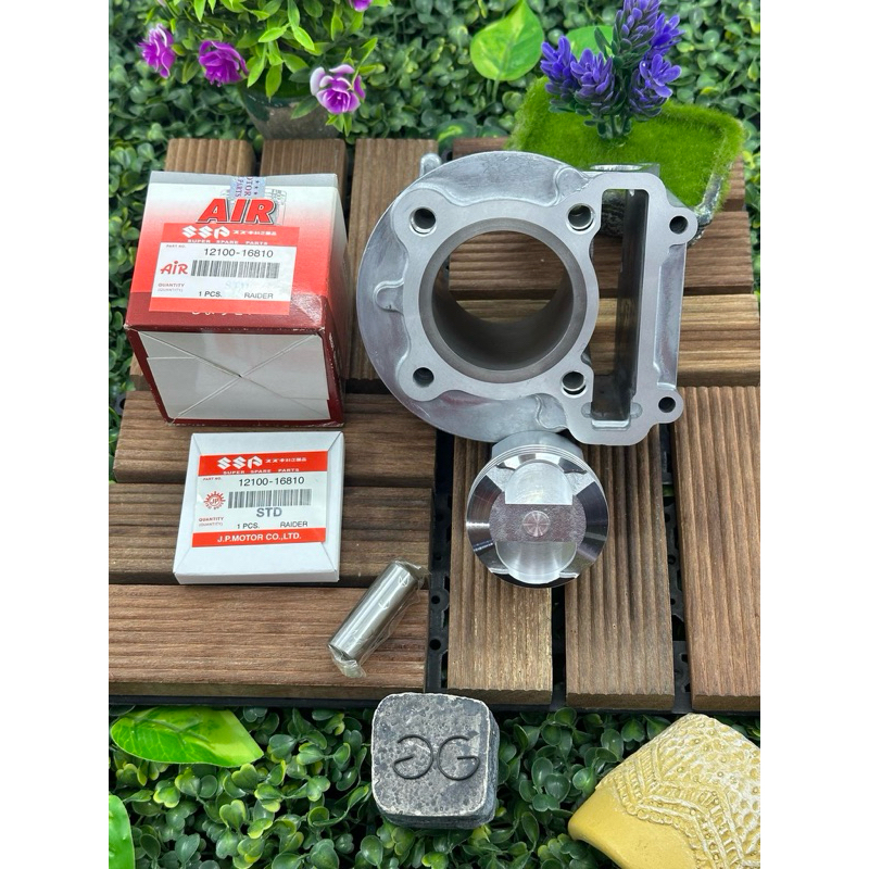 เสื้อmioลูก57มิลสำหรับใส่ชักเดิมพร้อมปาดหลบวาล์วลูกสูบสลัก15มิลปลอกนอกโต61.4มิลใส่แคร้งเดิมได้เลย