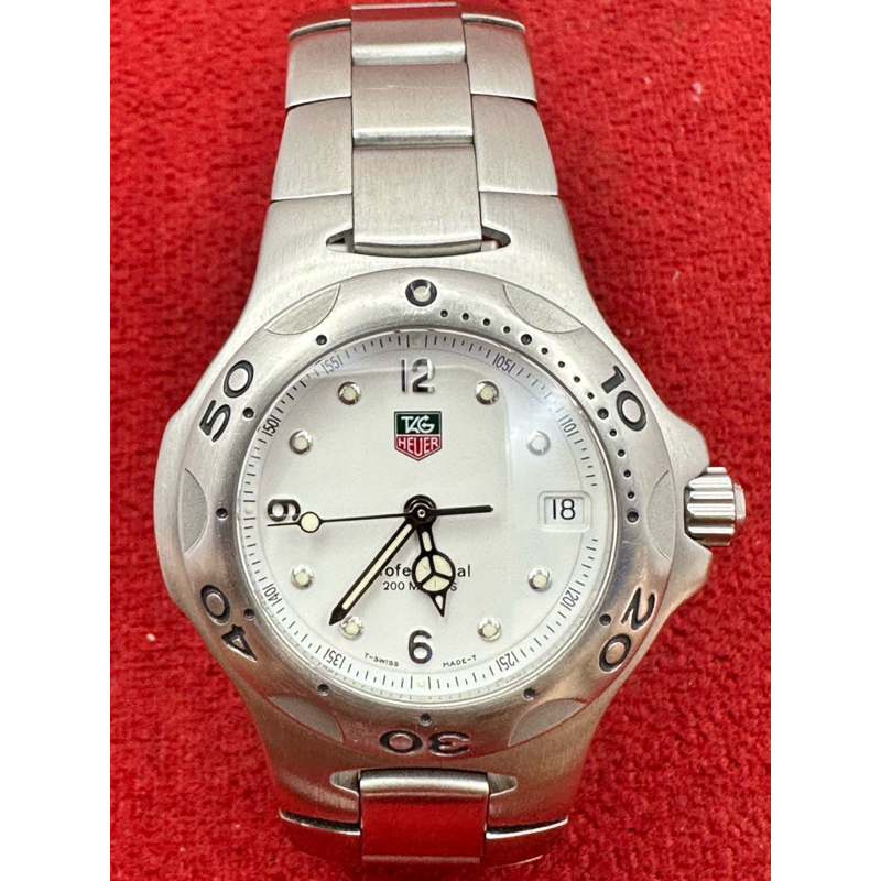 TAG HEUER professional  200 m Quartz บอยไซร์ ตัวเรือนสแตนเลส นาฬิกาผู้ชาย มือสองของแท้