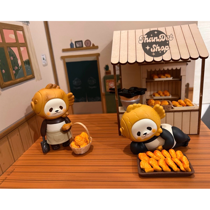 ขนมปลา Taiyaki และอุปกรณ์ประกอบของจิ๋ว [พร้อมส่ง]