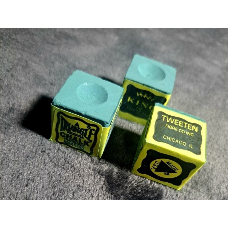 ชอล์คฝนหัวคิว Triangle สีเขียวเข้มของแท้100%