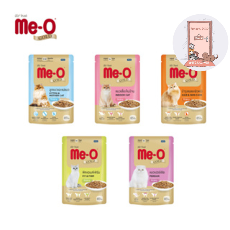 Me-o Gold Pouch อาหารเปียก มีโอ โกลด์ ซองขนาด 85 กรัม