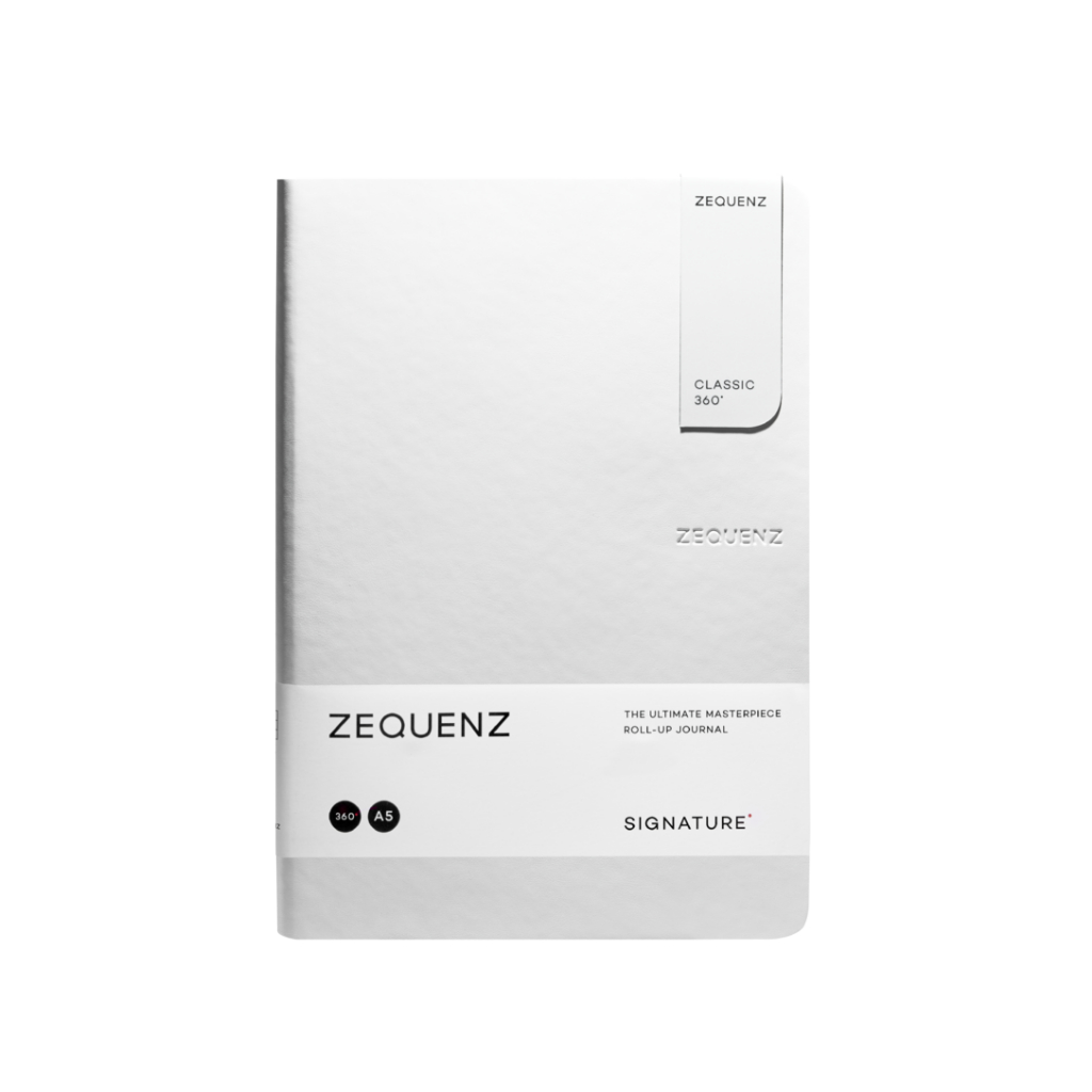 ZEQUENZ Signature Lite A5 “White” สมุดโน๊ต Zequenz สีขาว ขนาด A5