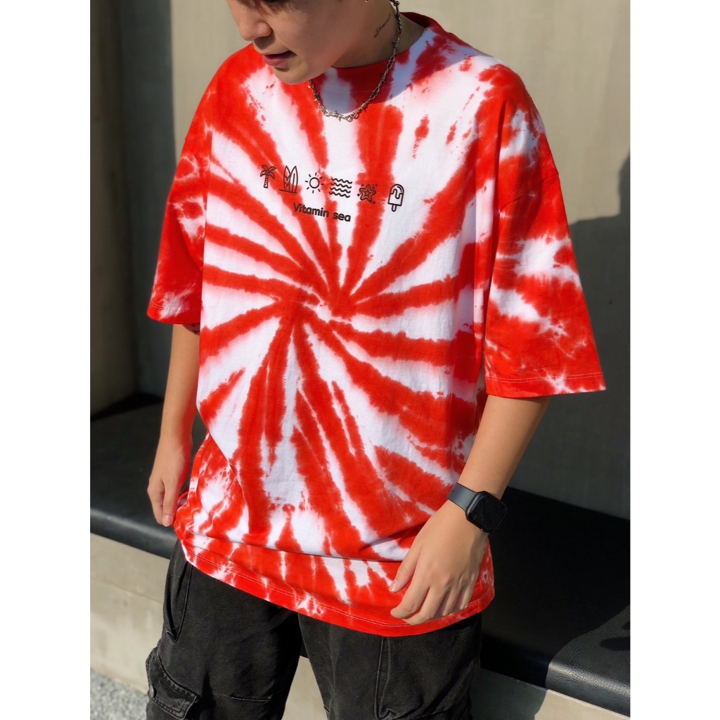 เสื้อมัดย้อม Oversize ลาย VC