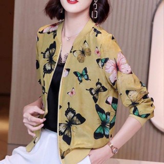 CTเสื้อคลุมลายดอก พิมพ์ลายดอกไม้ / 805-811