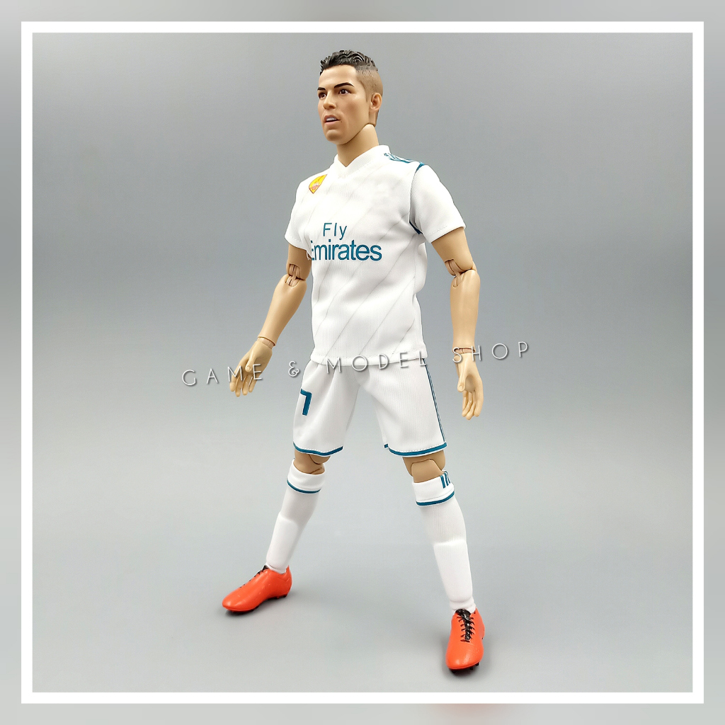 ***สินค้าพร้อมส่ง***โมเดลนักฟุตบอล สูง 30 ซม. (1/6) โรนัลโด้ Ronaldo CR7 ชุดทีม รีล แมดริด โมเดลนักฟ