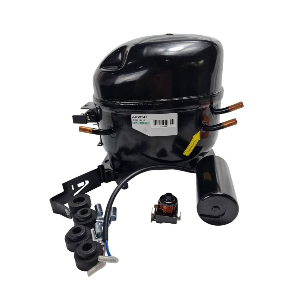คอมเพรสเซอร์ ADW142 ใช้แทนคอม กุลธร 1/2 รุ่น AE7430Y น้ำยา R134a compressor ½ HP