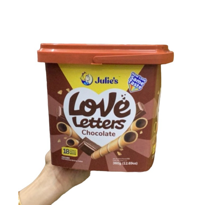 ขนมจูลีส julie’s letters รส ซ็อตโกเลต/สตอเบอรี