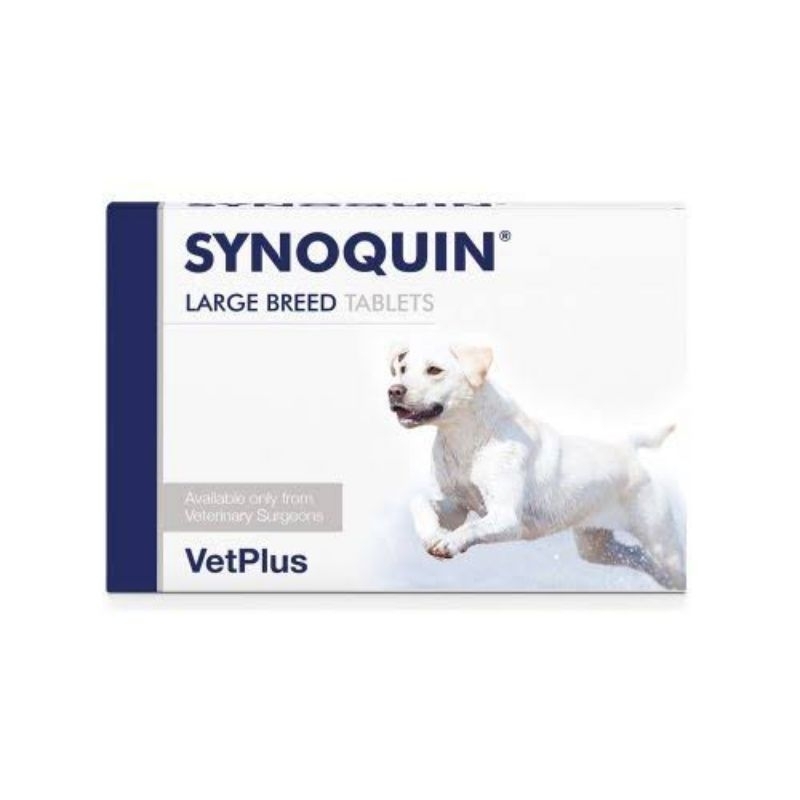 Synoquin EFA Large Breed (หมดอายุ12/25) อาหารเสริม บำรุงข้อ สุนัข นน. มากกว่า 25 กก.  บรรจุ 30 เม็ด