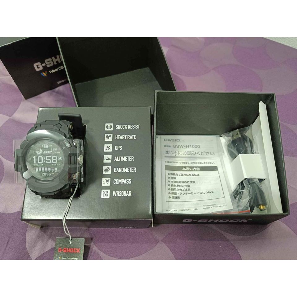 G-Shock Wear OS by Google GSW-H1000 ของหิ้วจากญี่ปุ่น ของแท้ 100% รองรับภาษาไทย