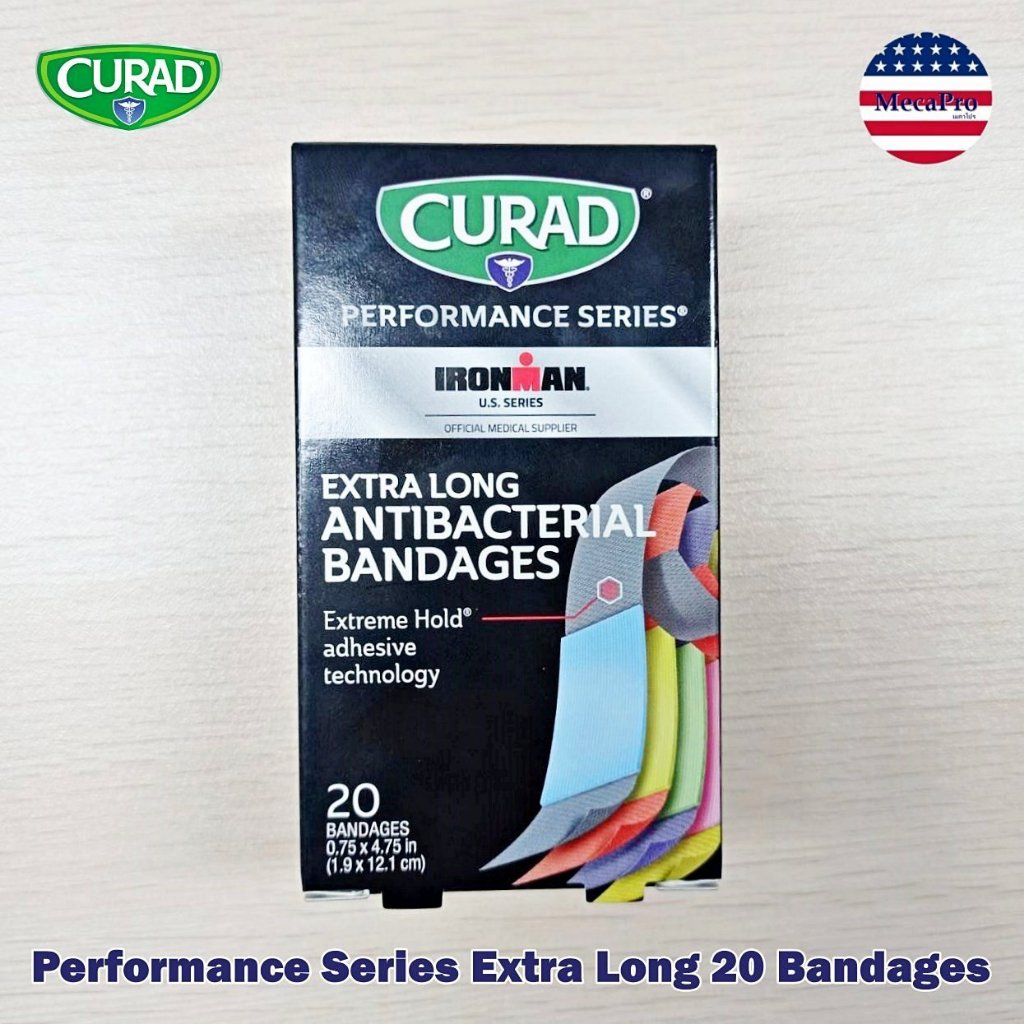 Curad® Performance Series Extra Long 20 Bandages พลาสเตอร์ ผ้าพัน