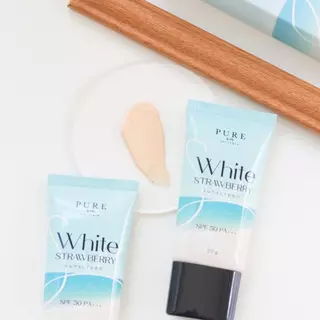 [ Pure Official ] ครีมกันแดดพี่ฟ้า ( 3 แถม 1 ) PURE SKINCARE WHITE STRAWBERRY SUNSCREEN SPF50 PA+++ 20 g.