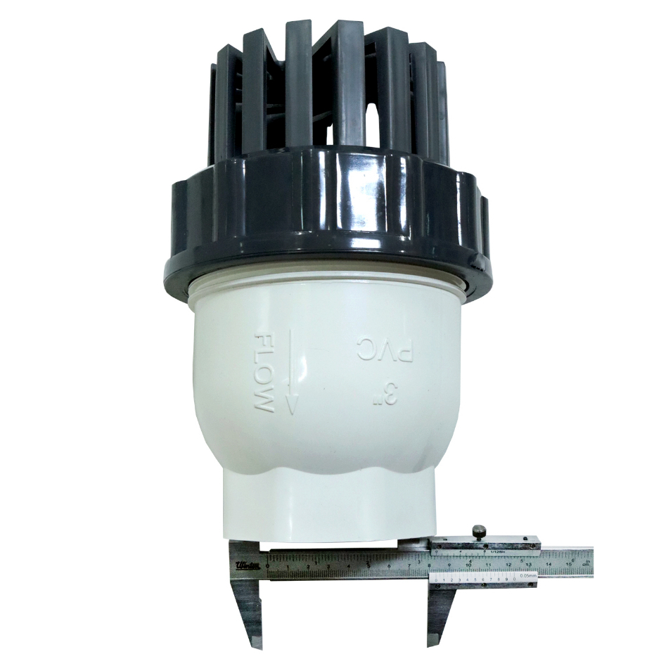 TTC PVC ฟุตวาล์ว Foot Vallves Ball หัวกระโหลกดูดน้ำ(ลูกบอล) TTC DN80 ขนาด 3