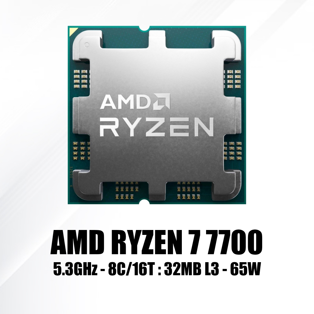ซีพียู : CPU | AMD Ryzen 7 7700 5.3GHz 8C/16T 65w AM5 มือสอง