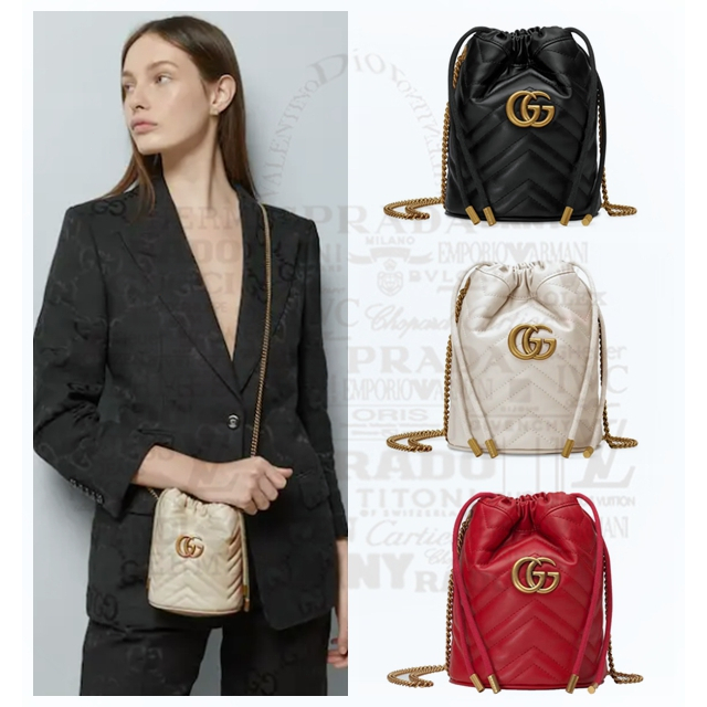 Gucci/GG Marmont Series Mini Bucket Bag