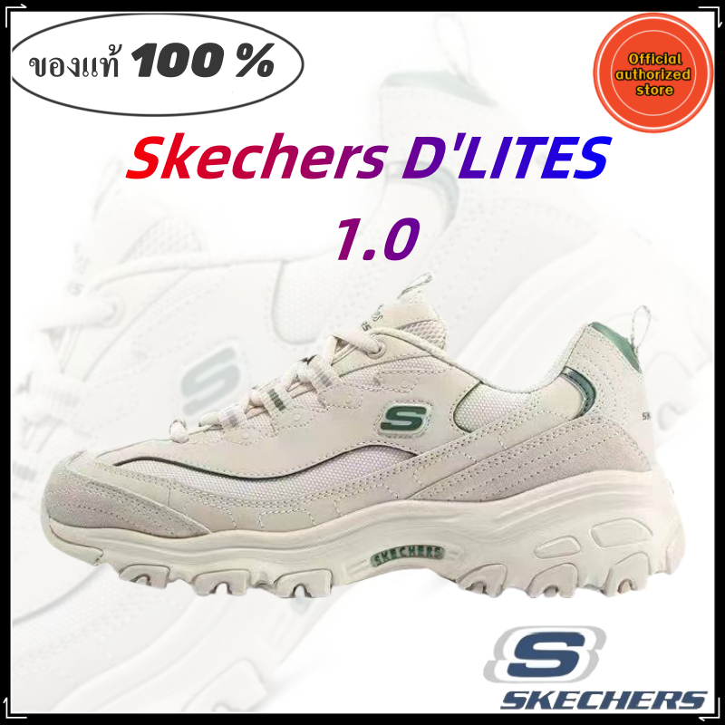 Skechers สเก็ตเชอร์ส รองเท้าผู้หญิง Women D'lites 1.0 Sport shoes ของแท้ 100 % Fashionable anti-slip and wear-resistant