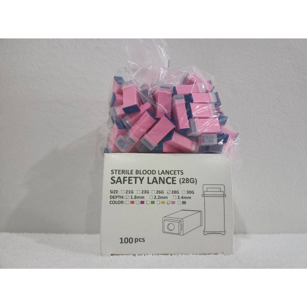 DURA 28G เข็มเจาะปลายนิ้ว เข็มเจาะ เข็มเจาะเลือ.ด Safety รูปที่ 2
