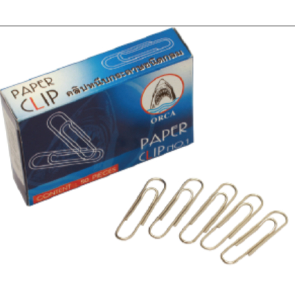 ลวดเสียบกระดาษเบอร์1 ออร์ก้า(50ชิ้น/กล่อง)