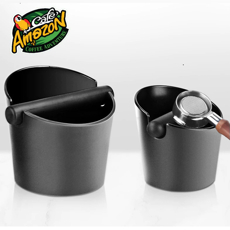 [St.Coco Cafe]ถังเคาะกากกาแฟ พลาสติกฐานกลม Coffee Knock Box