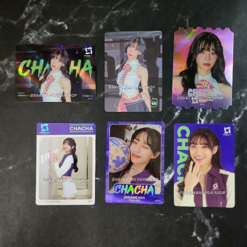การ์ด Chuang Asia ชาช่า Chacha ครบ6ใบ ver1 SSP+SP+SSR+UR+SR+R card ( chuangasia Thailand 2024)