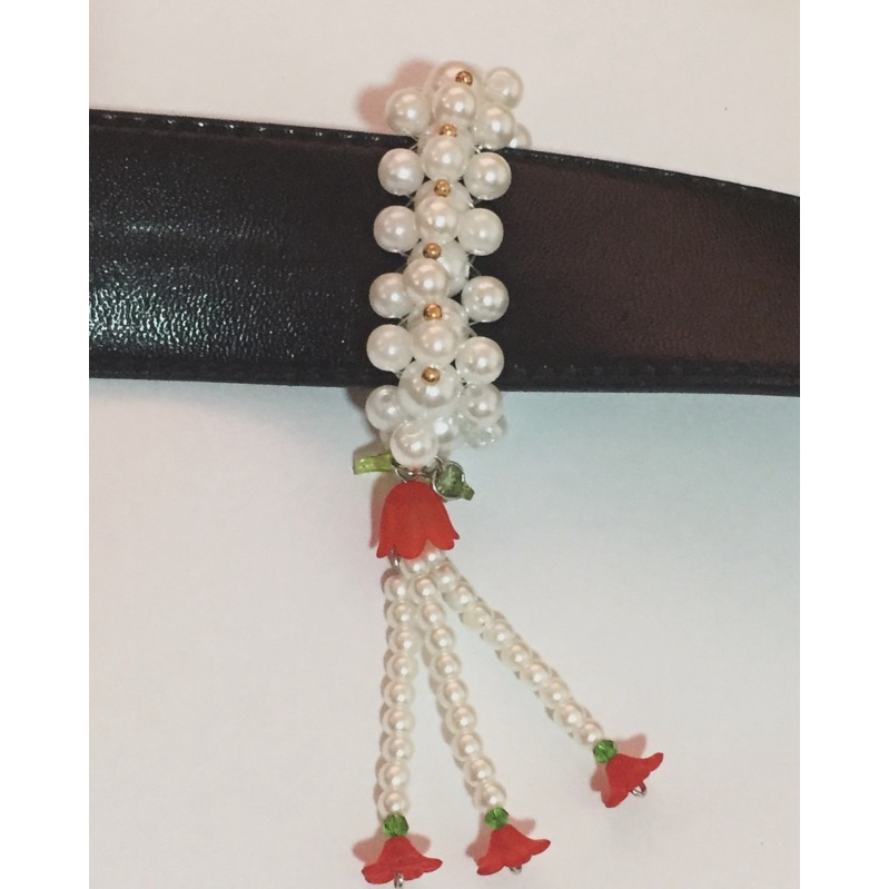 สายรัดเข็มขัดมาลัยรจนา Handmade