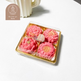 ขนมถวายองค์แม่ ขนมดอกบัวและดอกกุหลาบ สีชมพู ทั้งแบบชุดและแบบ…