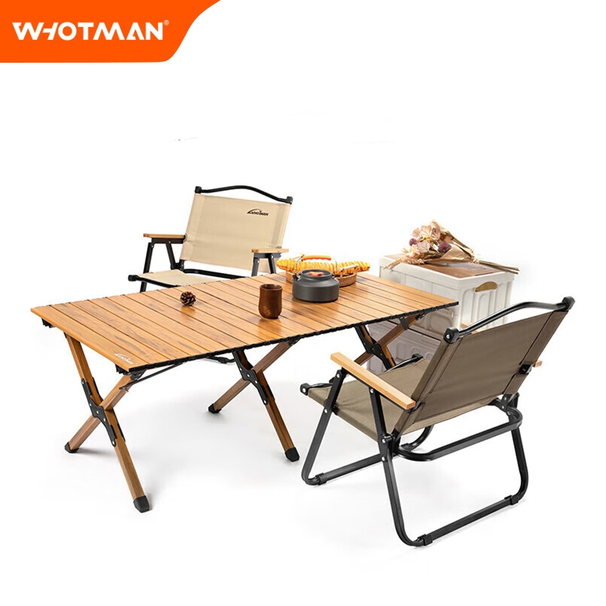 feiyana-WHOTMAN-โต๊ะและเก้าอี้ แคมป์ปิ้ง แบบพกพา พับเก็บได้  จัดส่งไว WH-Z1