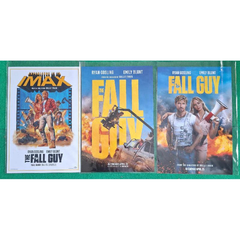 โปสเตอร์ IMAX Poster The Fall Guy สตันท์แมนคนจริง ลิขสิทธิ์แท้จาก Major Cineplex SF Cinema Ryan Gosling Emily Blunt