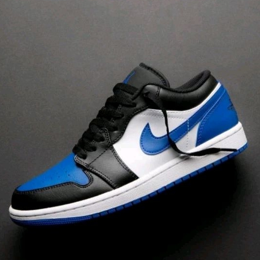Nike Air Jordan 1 Low Royal Blue-Black รองเท้าผ้าใบNikeแท้