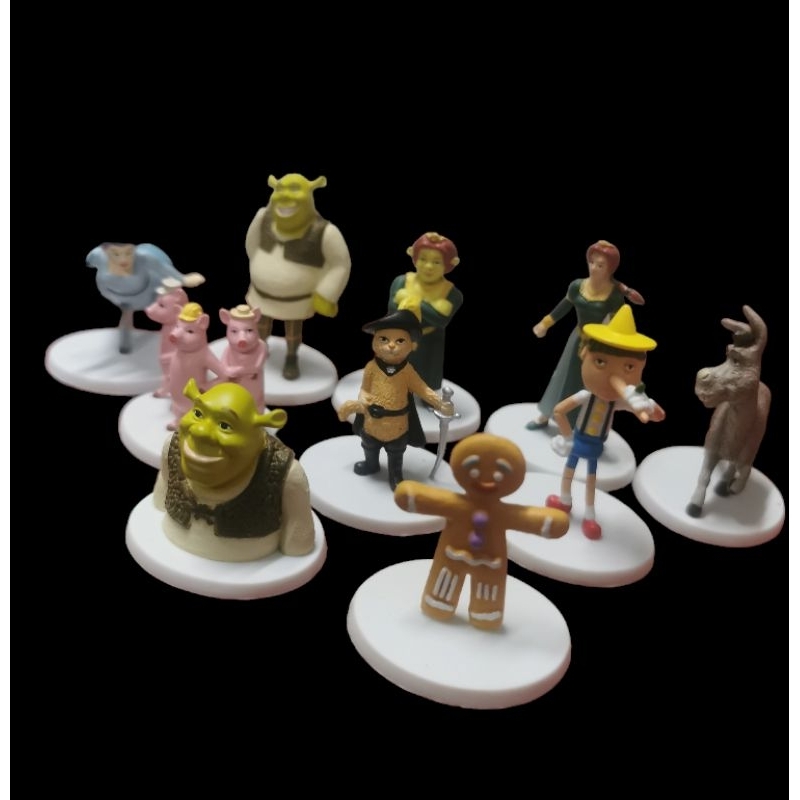 figure shrek 2 งาน​Dream Works ปี2004​ งานลิขสิทธิ์แท้ครบชุด10ตัว