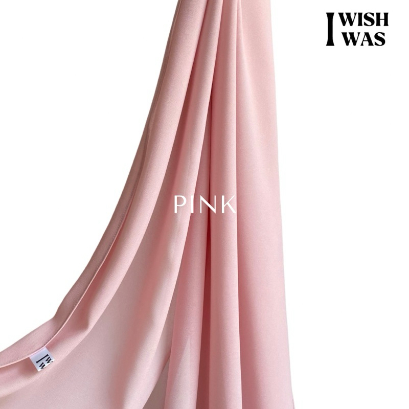 hijab premium chiffon สีpink ชมพูอ่อน