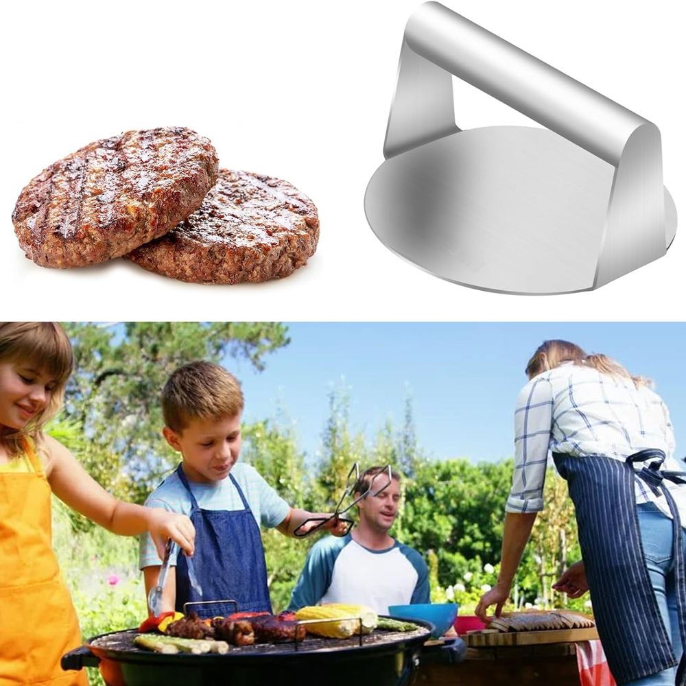 Burger Press, 5.5 Inches, Round Burger Smasher, for Steaks, Panini