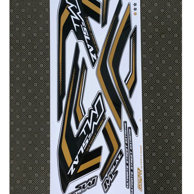 สติ๊กเกอร์ M-Slaz ปี 16 รุ่น 1 สีดำ ราคาถูกที่สุด คุณภาพดี