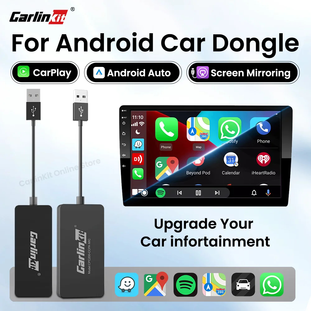 Carlinkit 3.0 อะแดปเตอร์ CarPlay ไร้สาย carlink ชุด Android Auto ไร้สาย dongle CCPA รถชุด Link สำหรับ Android Player